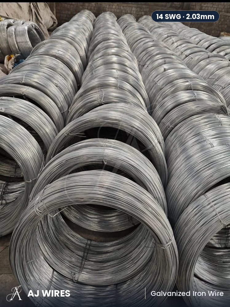 A.J. Wires GI wire coils in storage